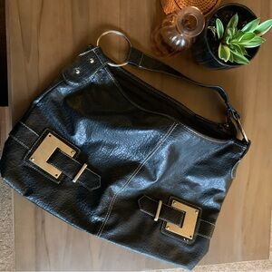 Slouchy Black Leather Women's Bag
